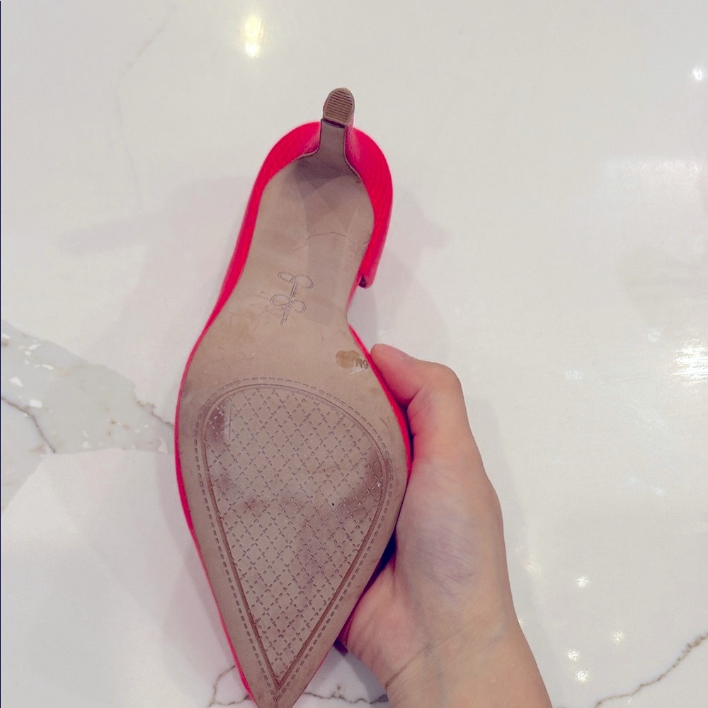 Jessica Simpson Vibrant Red Heels - Picture 7 of 8